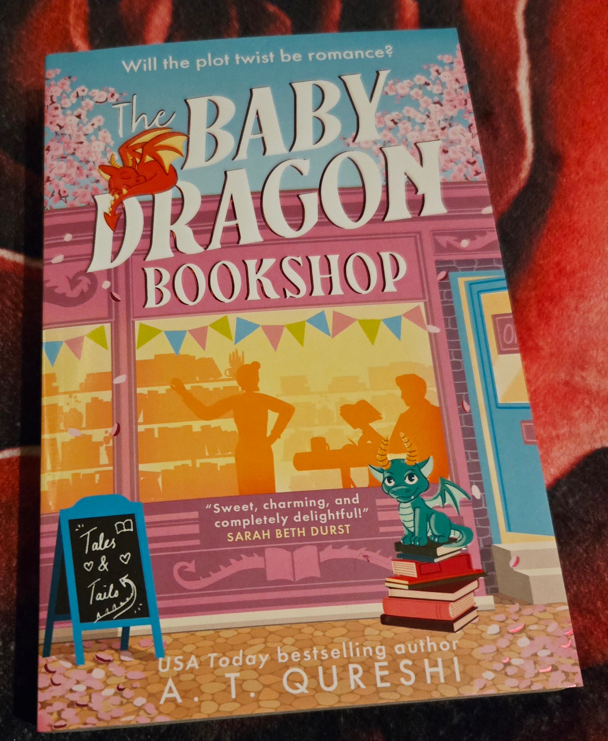 The Baby Dragon Bookshop, by A.T. Qureshi (softback, english edition)
