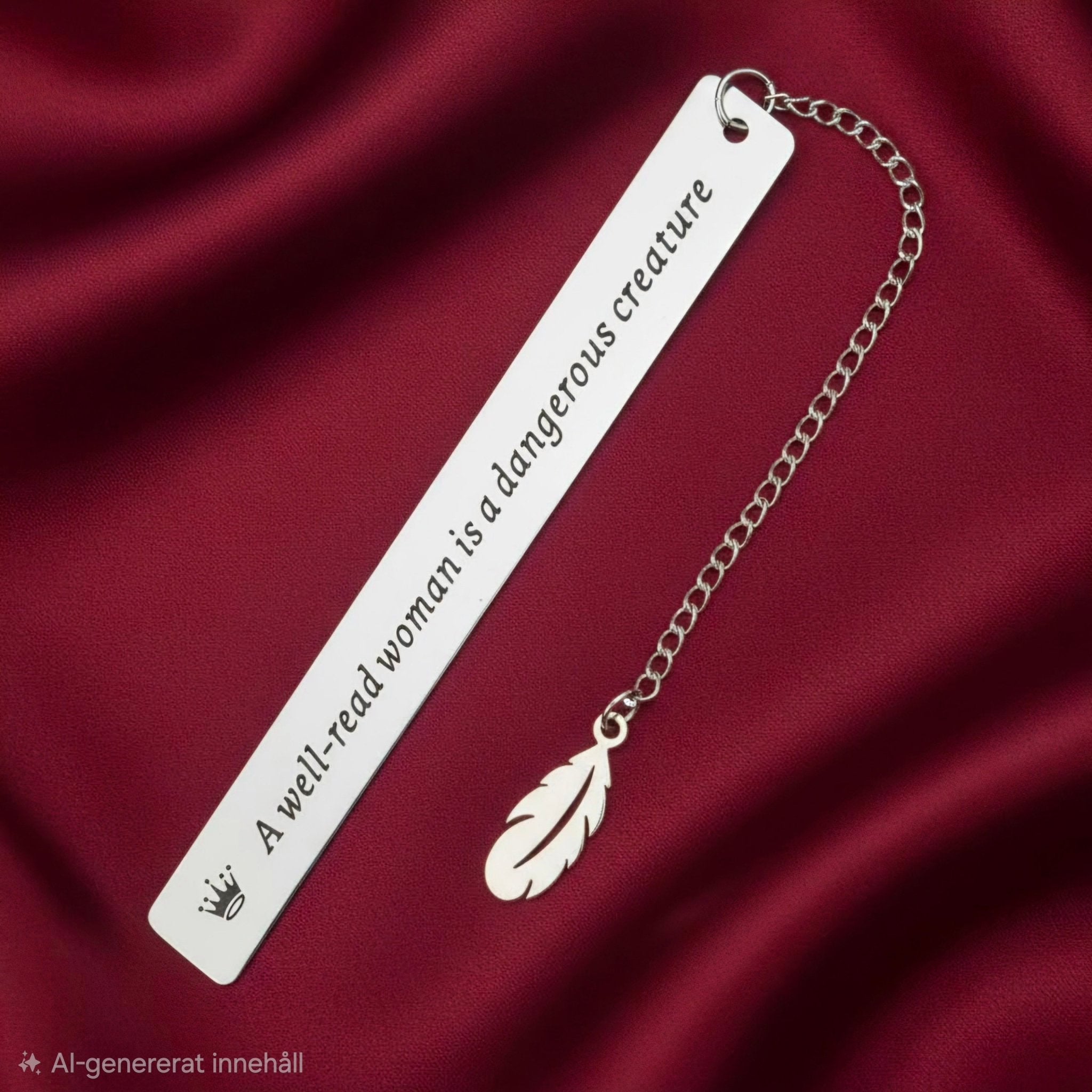 Bookmark - A Well-read Woman Is A Dangerous Creature - Bookmark - The Dark Rose Emporium