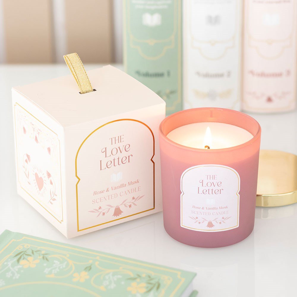The Love Letter Rose & Vanilla Musk Candle - Candle - The Dark Rose Emporium