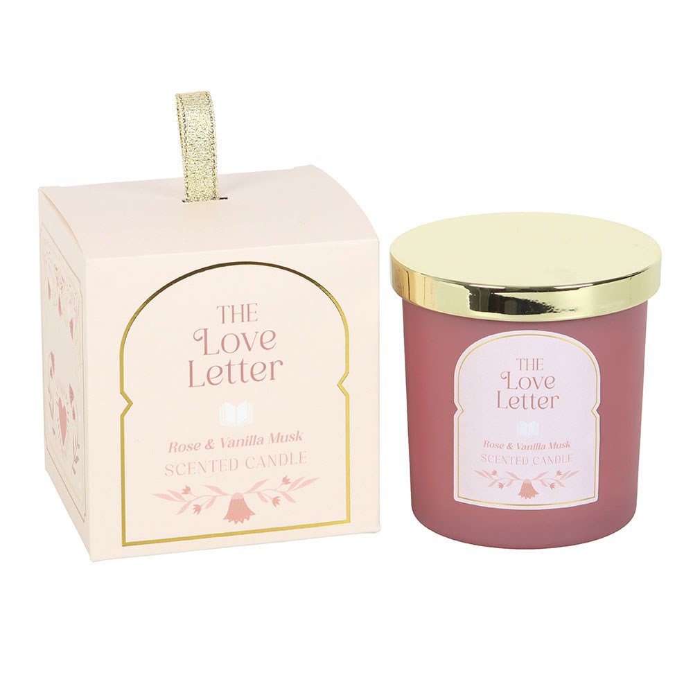 The Love Letter Rose & Vanilla Musk Candle - Candle - The Dark Rose Emporium