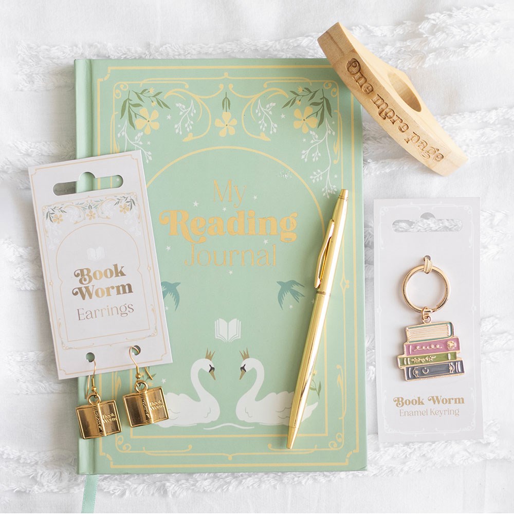 Book Worm Alloy And Enamel Keyring