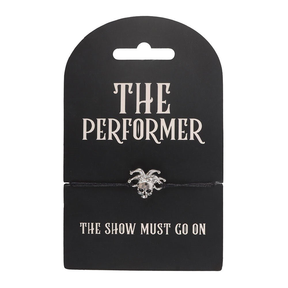 The Performer Skull Cord Bracelet - Bracelet - The Dark Rose Emporium