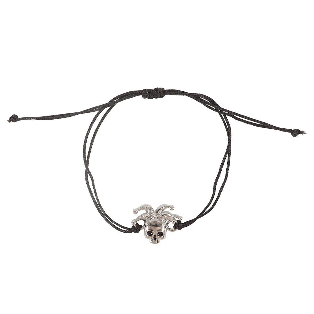 The Performer Skull Cord Bracelet - Bracelet - The Dark Rose Emporium