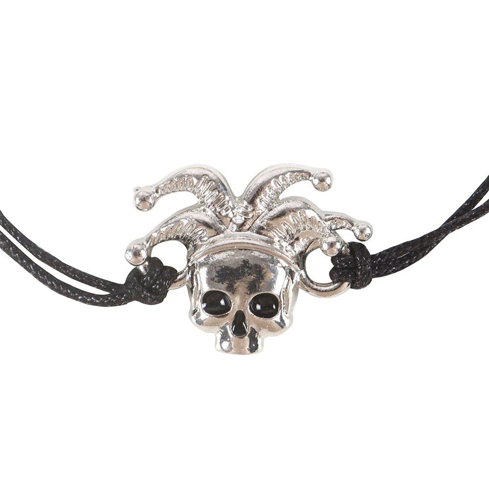 The Performer Skull Cord Bracelet - Bracelet - The Dark Rose Emporium