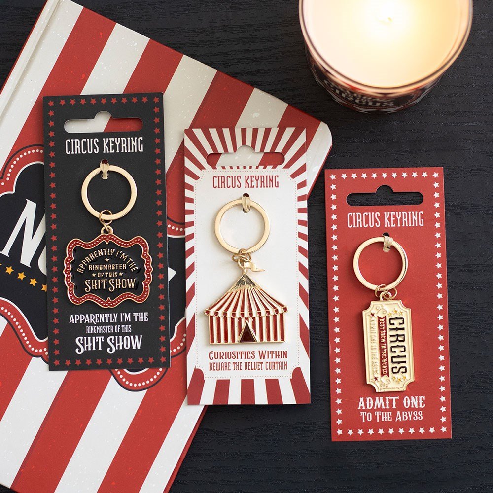 Circus Ringmaster Keyring - Keyring - The Dark Rose Emporium