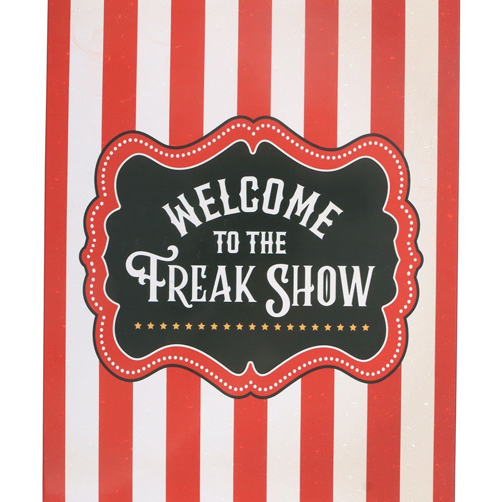 Welcome to the Freak Show - Metal Hanging Sign - Sign - The Dark Rose Emporium