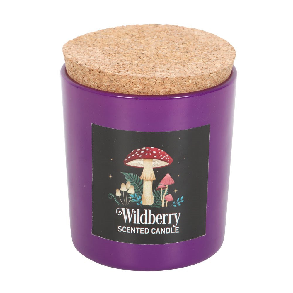 Forest Mushroom Wildberry Fragranced Glass Candle