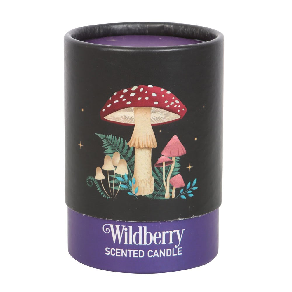 Forest Mushroom Wildberry Fragranced Glass Candle