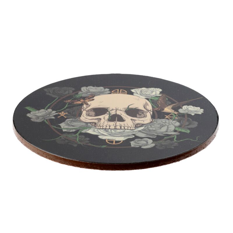 Skulls & Roses Coasters - Coaster - The Dark Rose Emporium