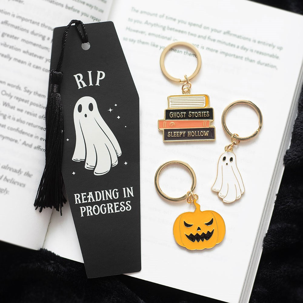 The Haunted Library RIP Reading in Progress Coffin Bookmark