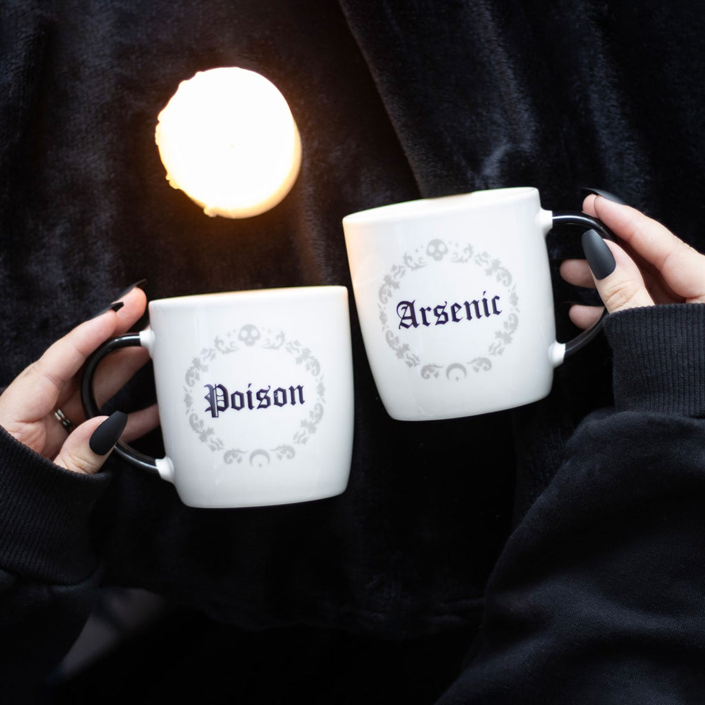 Poison & Arsenic Ceramic Couples Mug Set