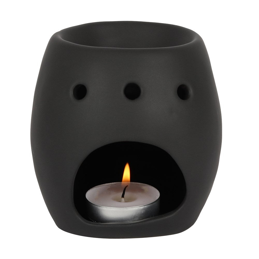 Black Skull Oil Burner - Oil Burner - The Dark Rose Emporium