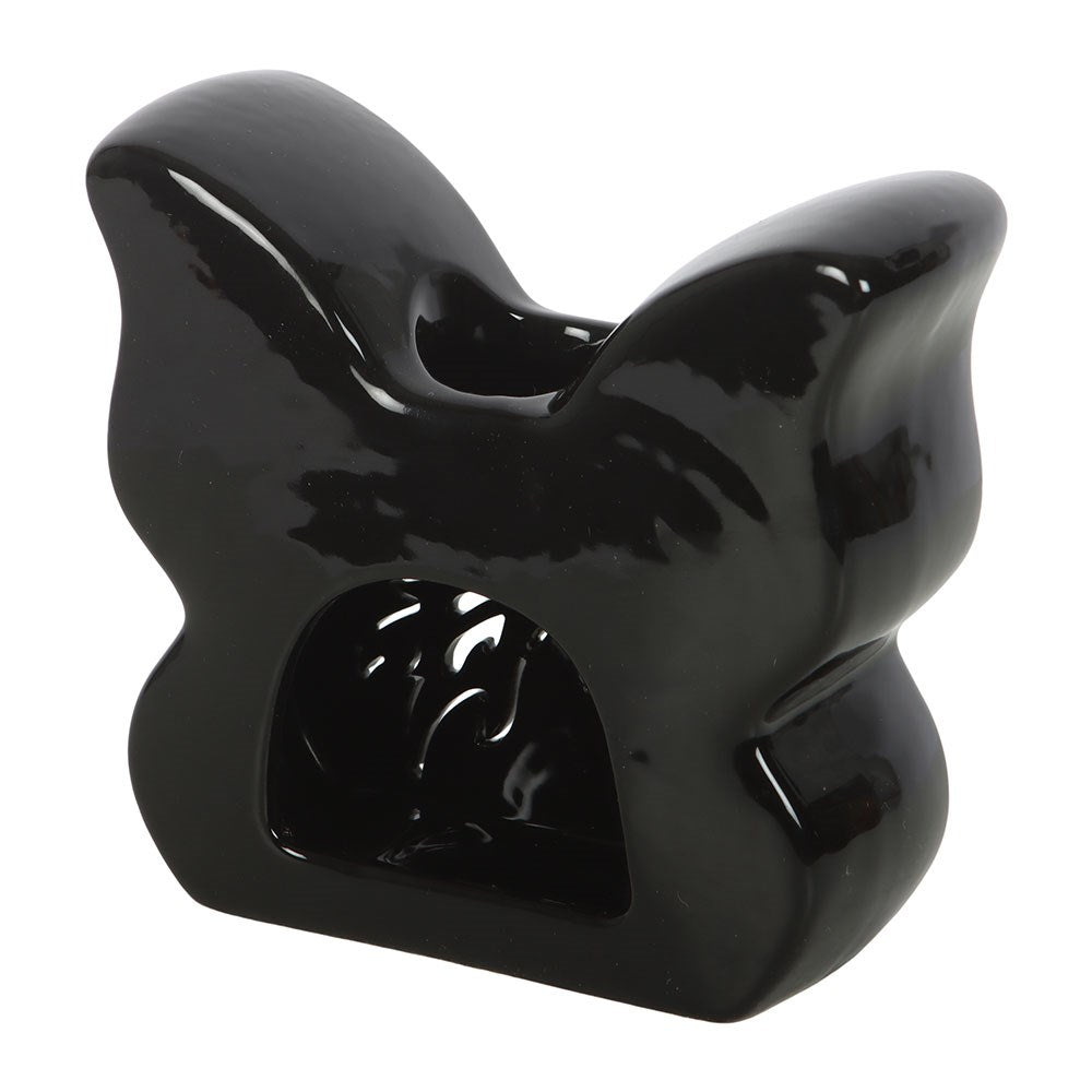 Black Cut-Out Butterfly Oil Burner