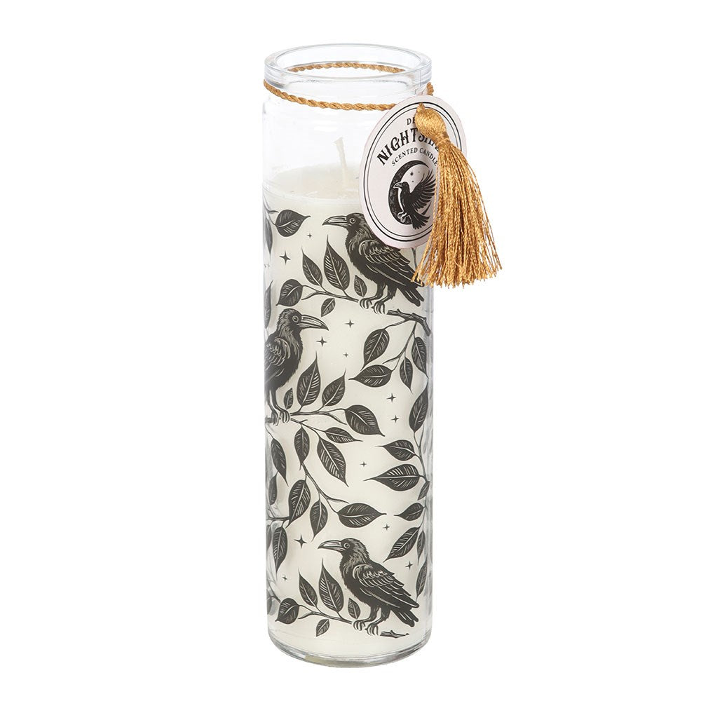 Mystic Raven Deadly Nightshade Glass Tube Candle