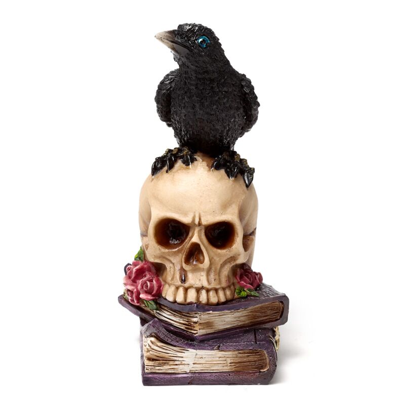 Crow On A Skull And Books (purple)