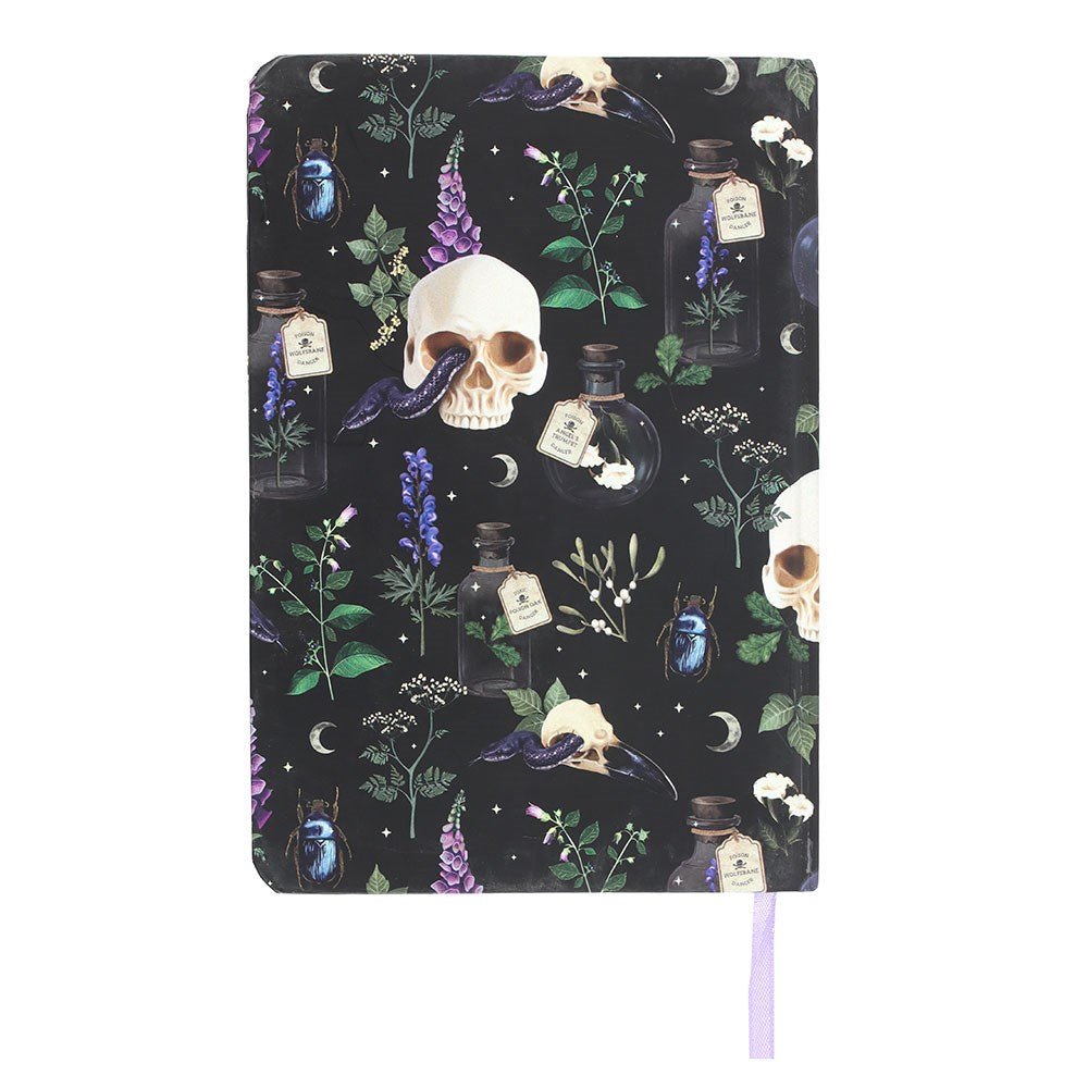 Venom & Vines Print A5 Notebook - Notepad - The Dark Rose Emporium