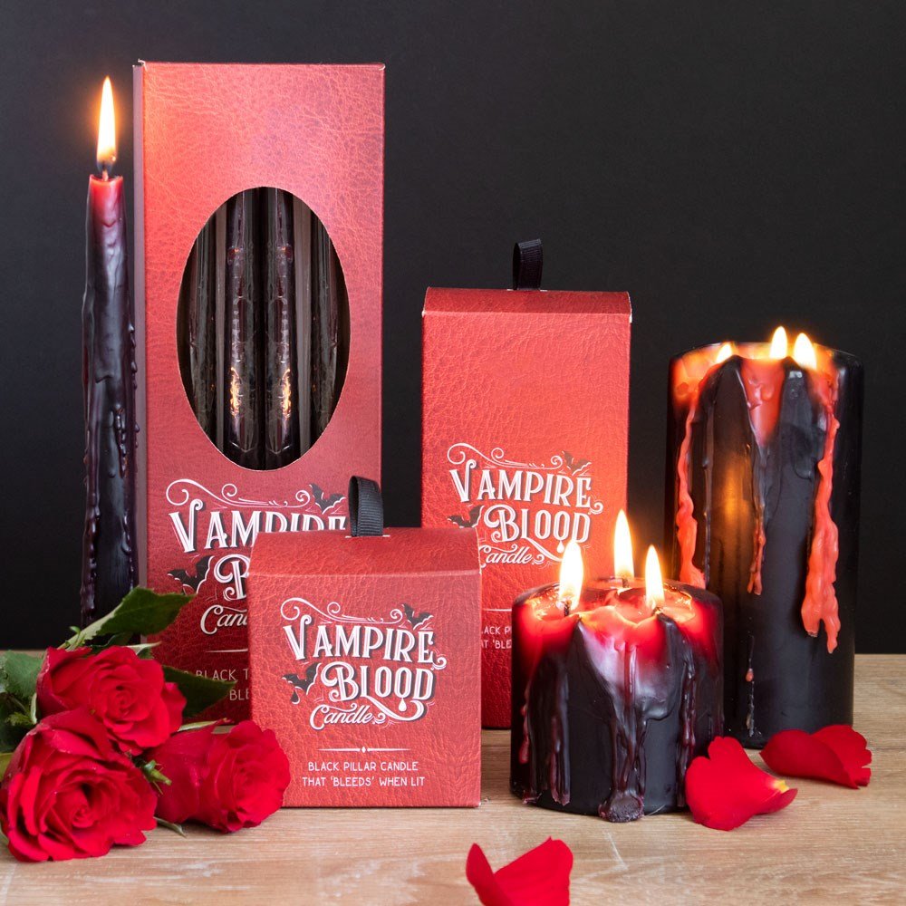 Large Vampire Blood Pillar Candle - Candle - The Dark Rose Emporium