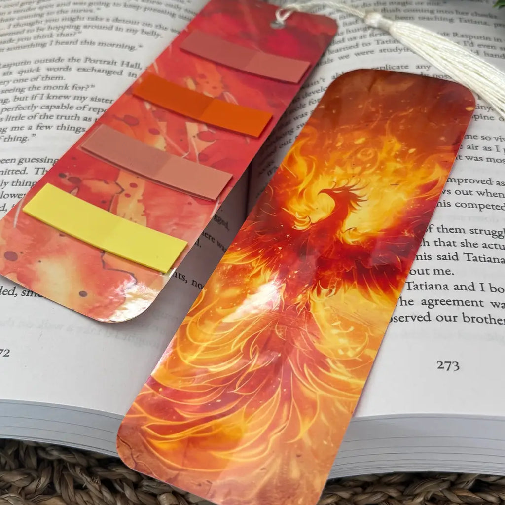 Bookmark With Stickers - Phoenix