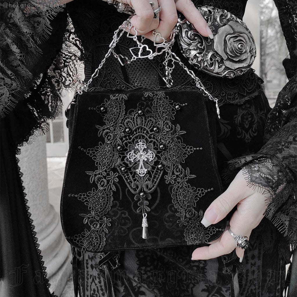 Royal Court Black Gothic Purse Bag